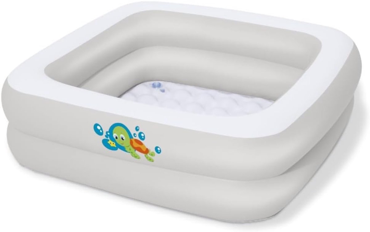 Ploutos® Kinderzwembad - Interactief Speelzwembad & Playcenter voor Kinderen - Inflatabel Kinderzwembad - Lichtgrijs - 86cm x 86cm x 25cm