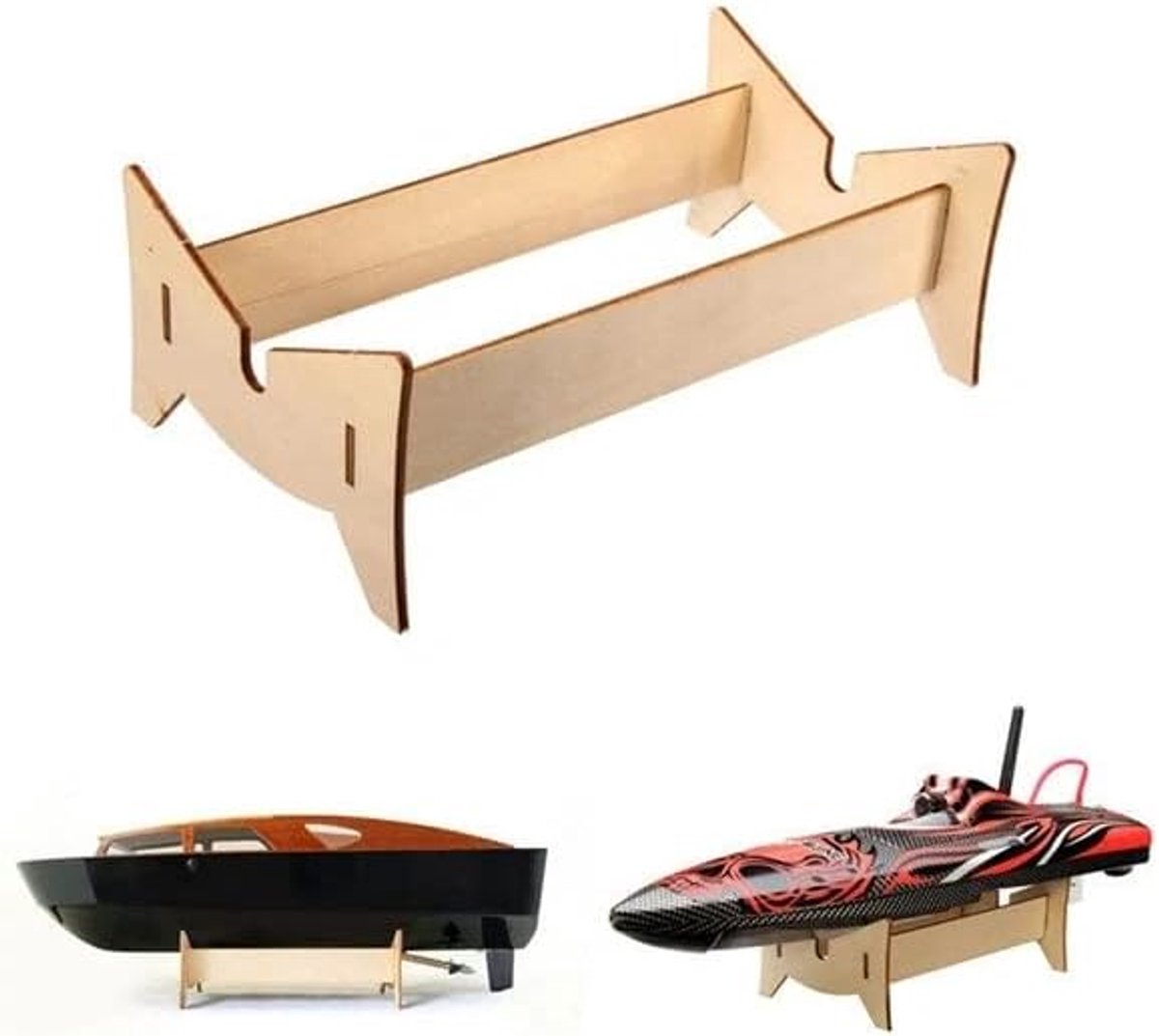 Bootonderdelen 22 cm - Houten bootondersteuningsdelen - Geschikt voor diverse boten - Versterkt de stabiliteit - ShopVlot