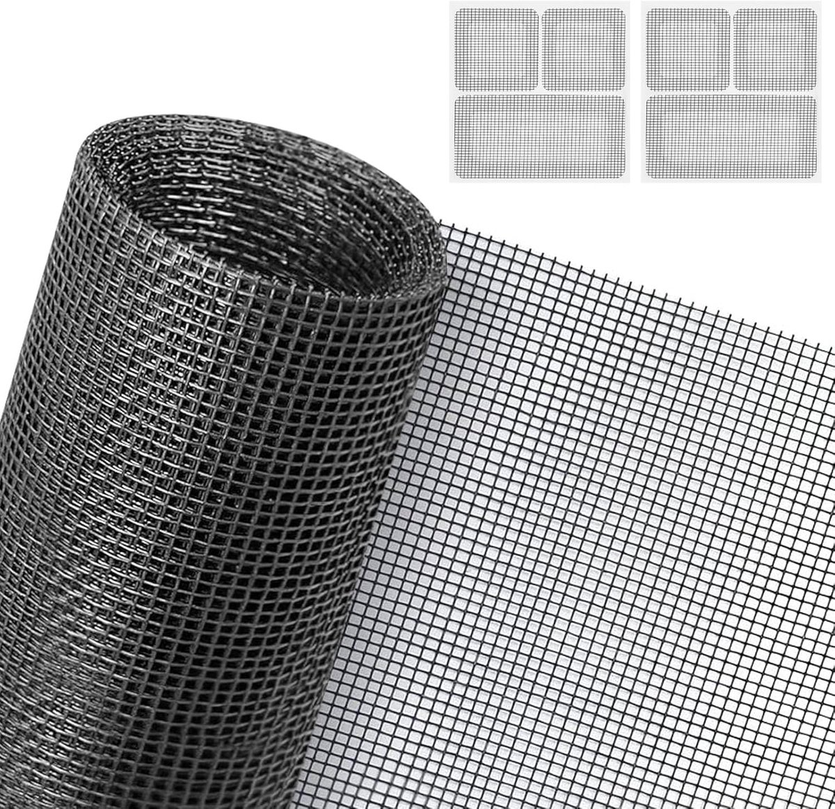 Muggennet voor ramen 250 x 120 cm - vast muggennet - verstelbaar - optimale insectenbescherming - SnelShoppen
