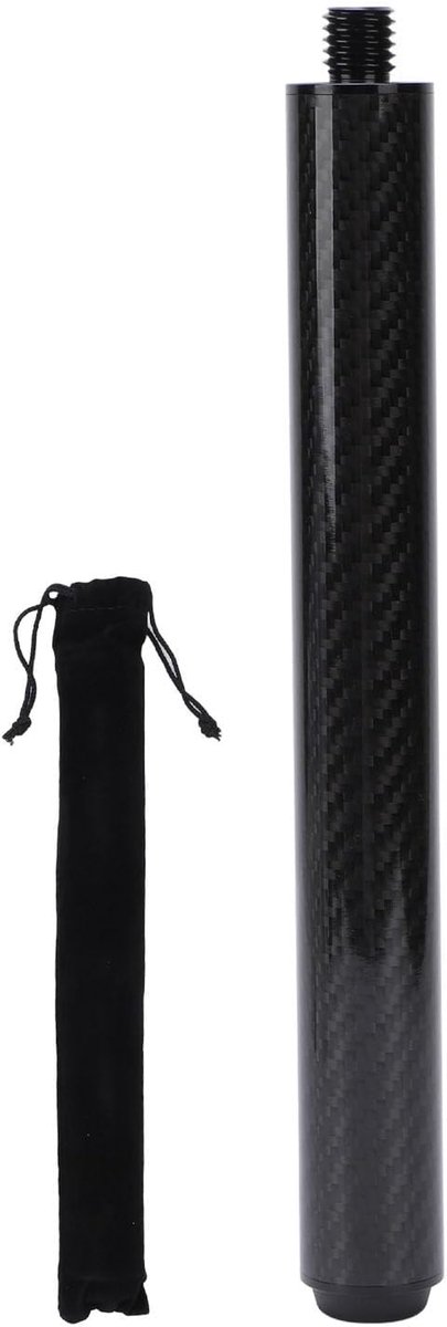 Biljartkeu Verlenging - Keu Verlengstuk Snooker - Biljart Spel Verbeteren - Koolstofvezel Materiaal - 254 cm - Zwart