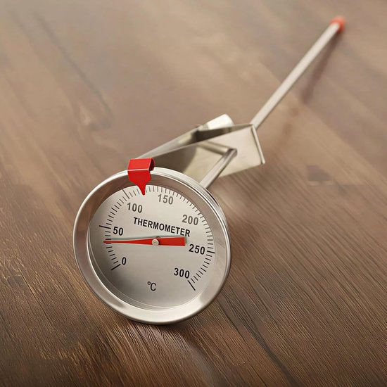 Frituurthermometer met Aflezing, Meet Oliepan Heet Voedsel, 50 ℃ Tot 300 ℃ Bereikwijzerthermometer met 5 Cm Wijzerplaat voor Frituurgrill Turkije Snoep Koffie enz. (-1010210097211) — afbeelding 4