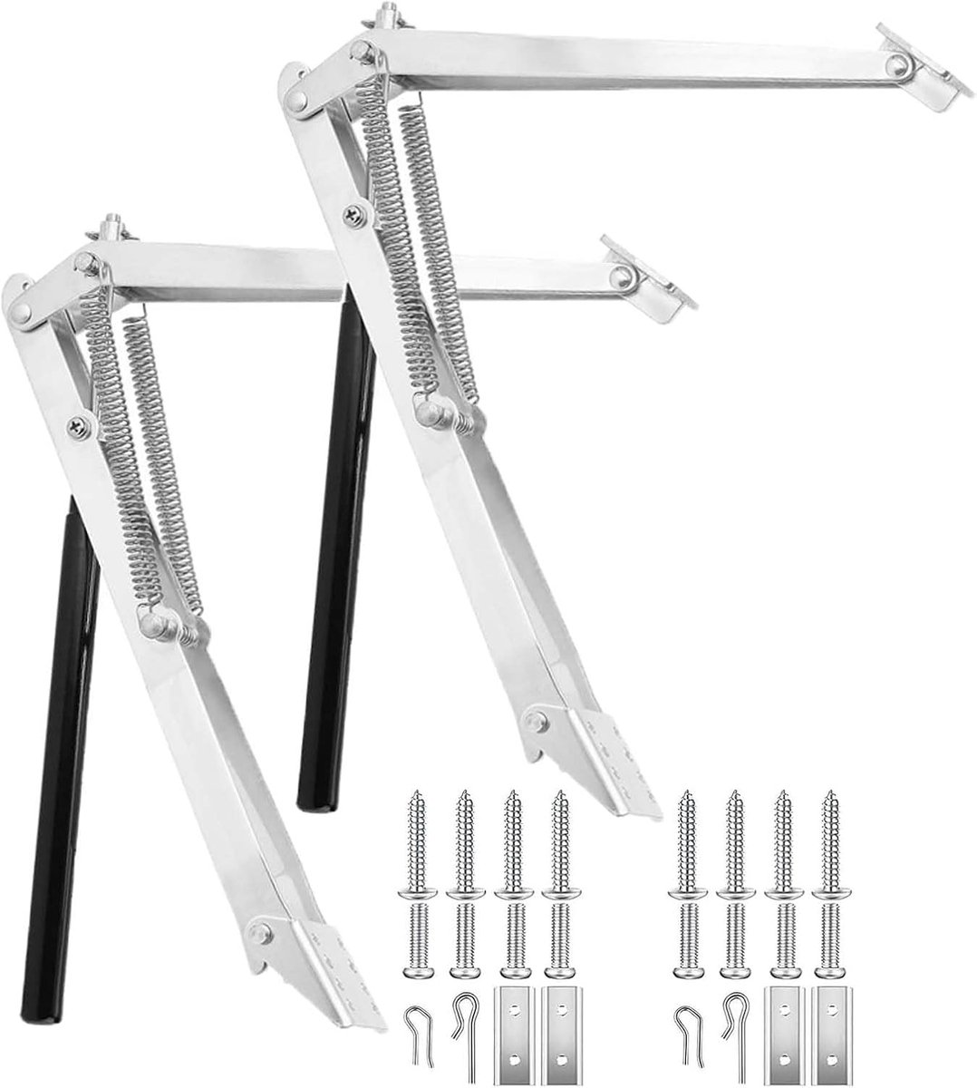 2 stuks dubbele veer automatische raamopener, raamheffer voor broeikas, automatische raamopener voor het broeikastoestel met cilinder, zonwarmtegevoelige tuingereedschap, 14 kg max. hefvermogen