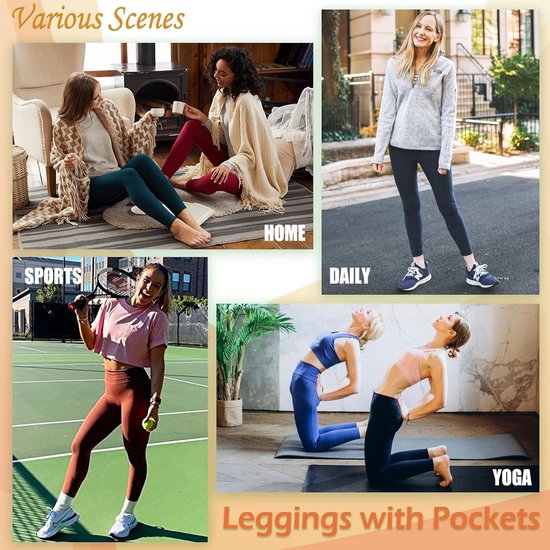 Wijd uitlopende leggings/yogabroek voor dames, ondoorzichtig, met cross-waistband, ideaal als sportbroek, bootcut joggingbroek, jazzpants of fitnessbroek — afbeelding 4