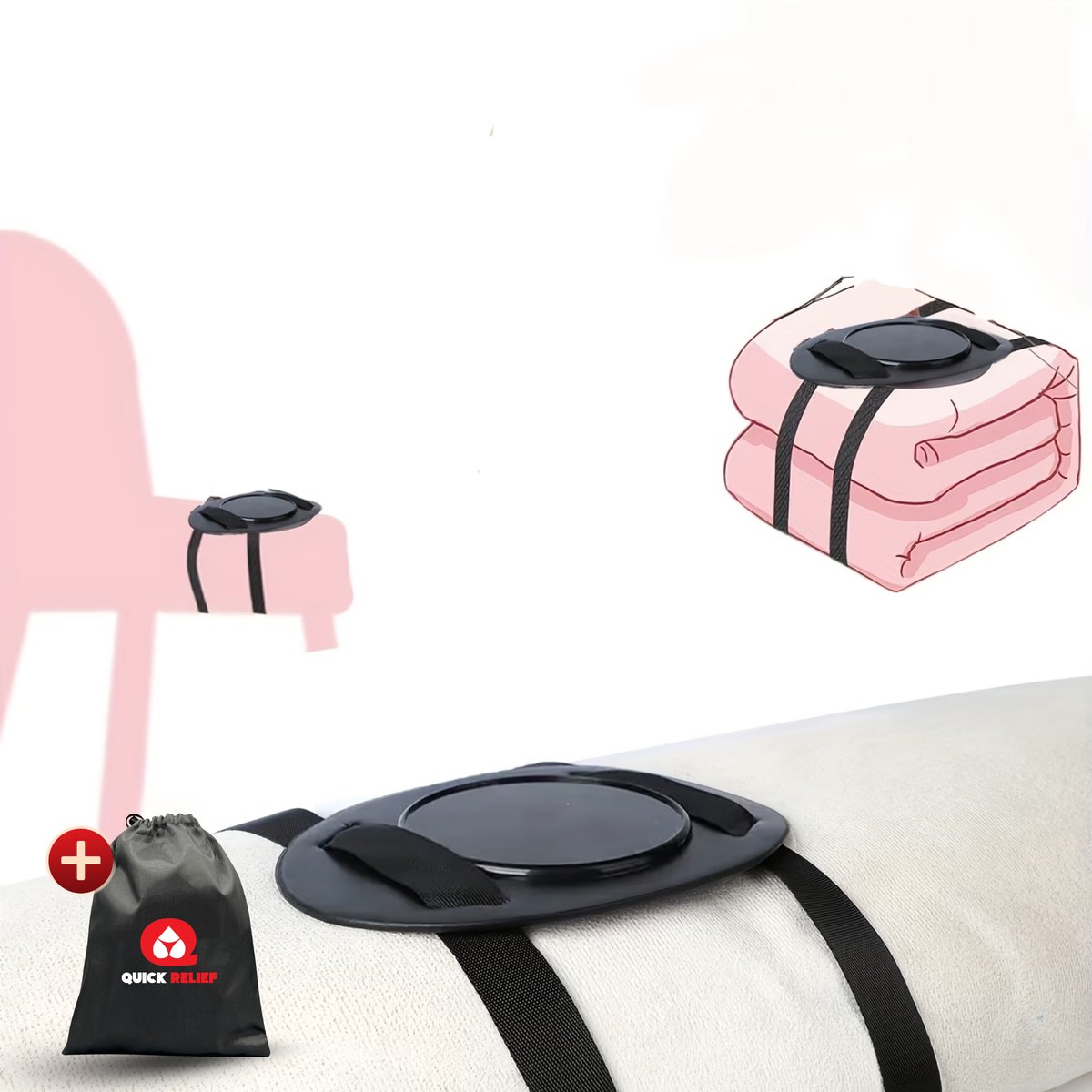 Quick Relief Zuignap Opzetstuk voor Dildo – Zuignap Dildo Opzetstuk – Sterke Zuignap – Flexibel Rubber – Hands-Free Gebruik – Koppels & Solo – Waterproof