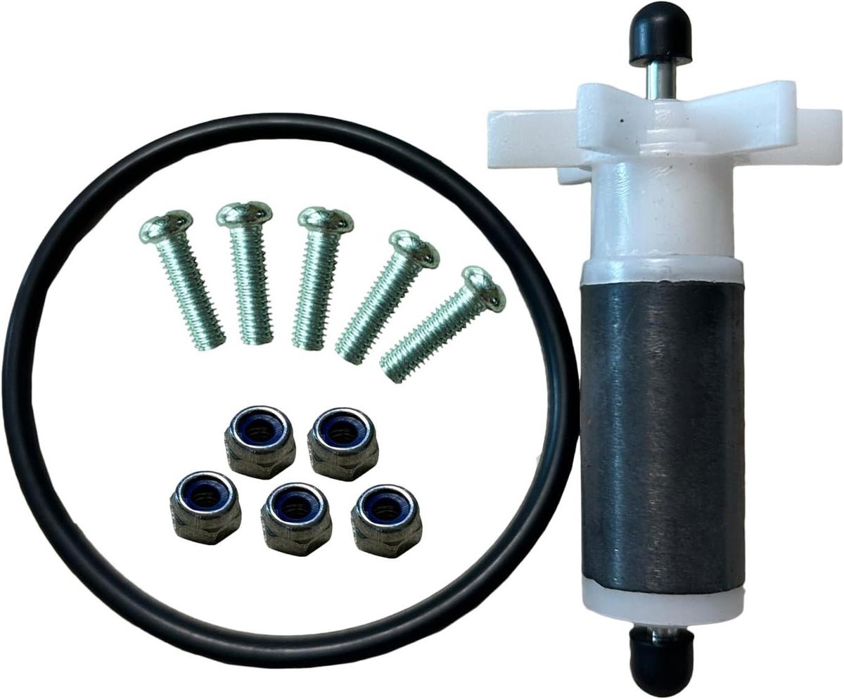 Impeller en Adapter Set - Pomp Onderdelen - Bubbelbad Onderhoud - Vervangende Onderdelen - 18-32 mm - Zwart en Wit