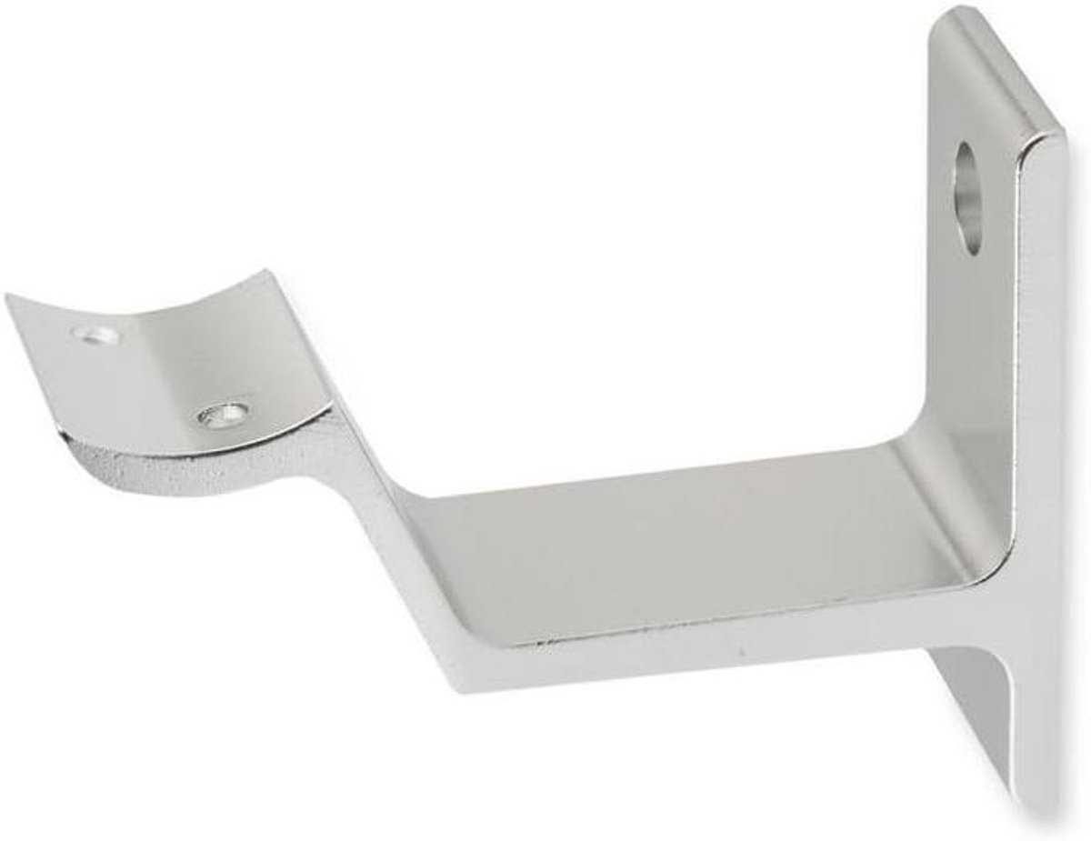 Leuninghouder - Trapleuningsteun - Trappen Beveiligen - Ronde Steun - 65 mm muurafstand - Zilver