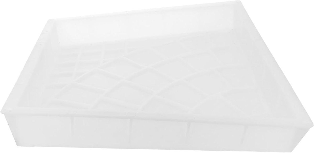 Betonnen Tuinpad Mal - Stapsteen Mal Padenmaker - Tuinpad Maken - Concentric Cirkel Ontwerp - 27x27x4 cm - Wit