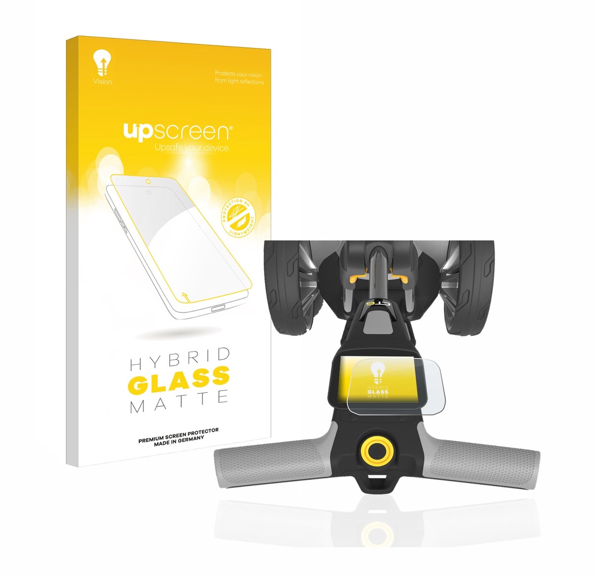 upscreen - Screenprotector voor PowaKaddy CT6 - Folie Beschermfolie Beschermglas matte