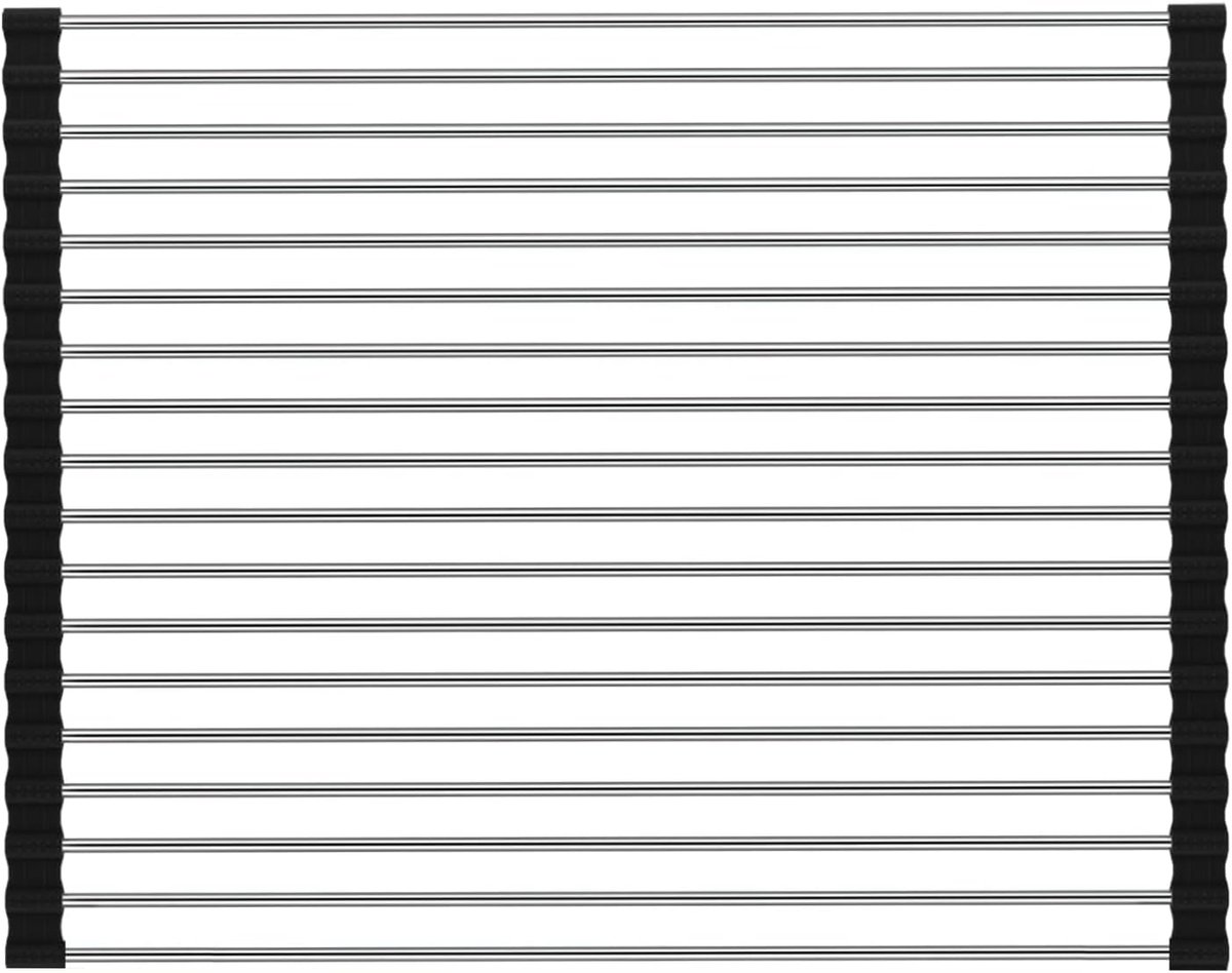 18 Staven Roestvrijstalen Uitlegklem Met Rolbare En Verwijderbare Staven Ultra-Dun Ruimtebesparend Afvalbak Accessoire - ShopVlot