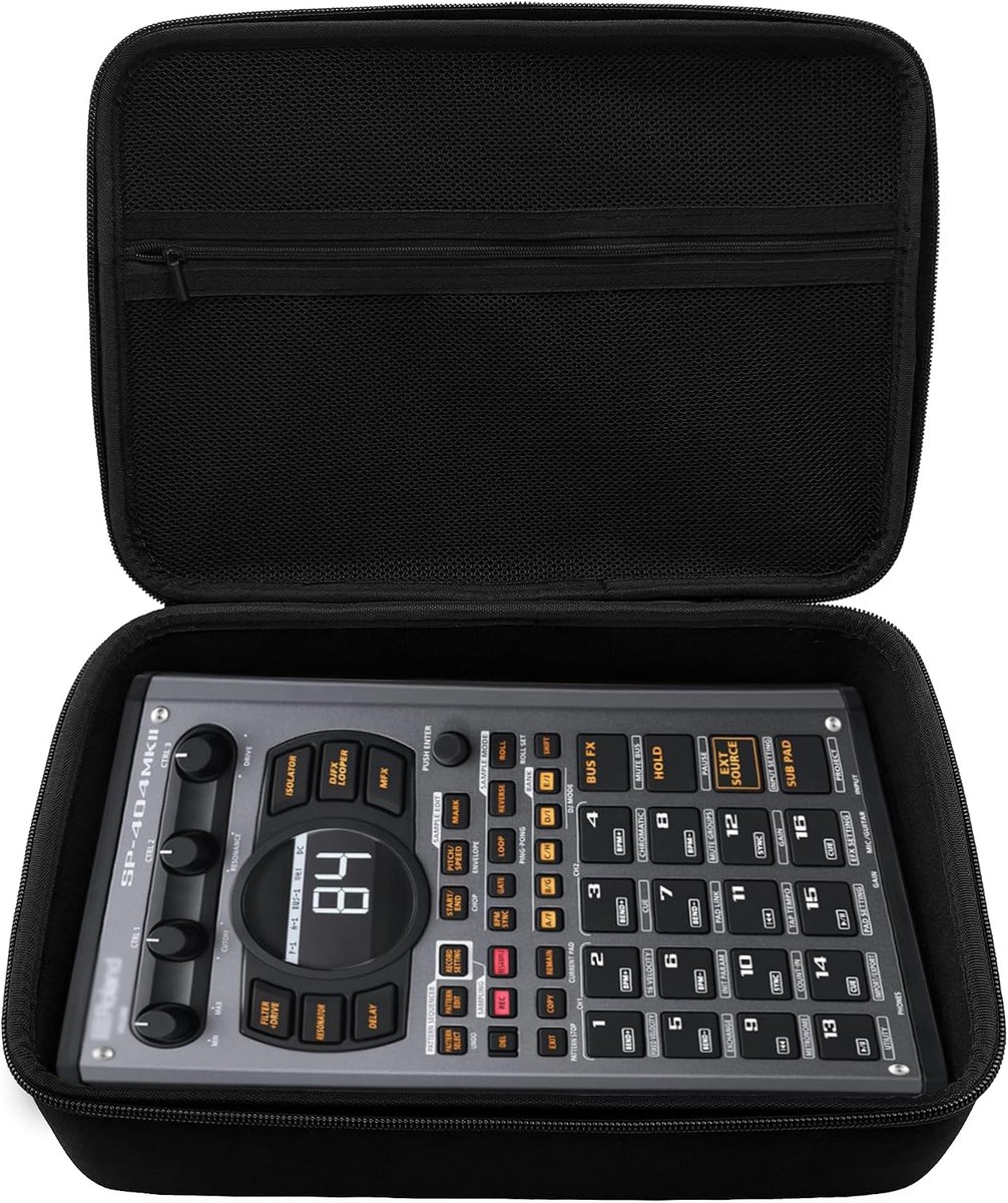 Musiin Audio Samplers Case Compatible with Roland SP-404MKII, SP-404A, SP-404SX, SP-404, smooth double zippers, roomy - ShopVlot