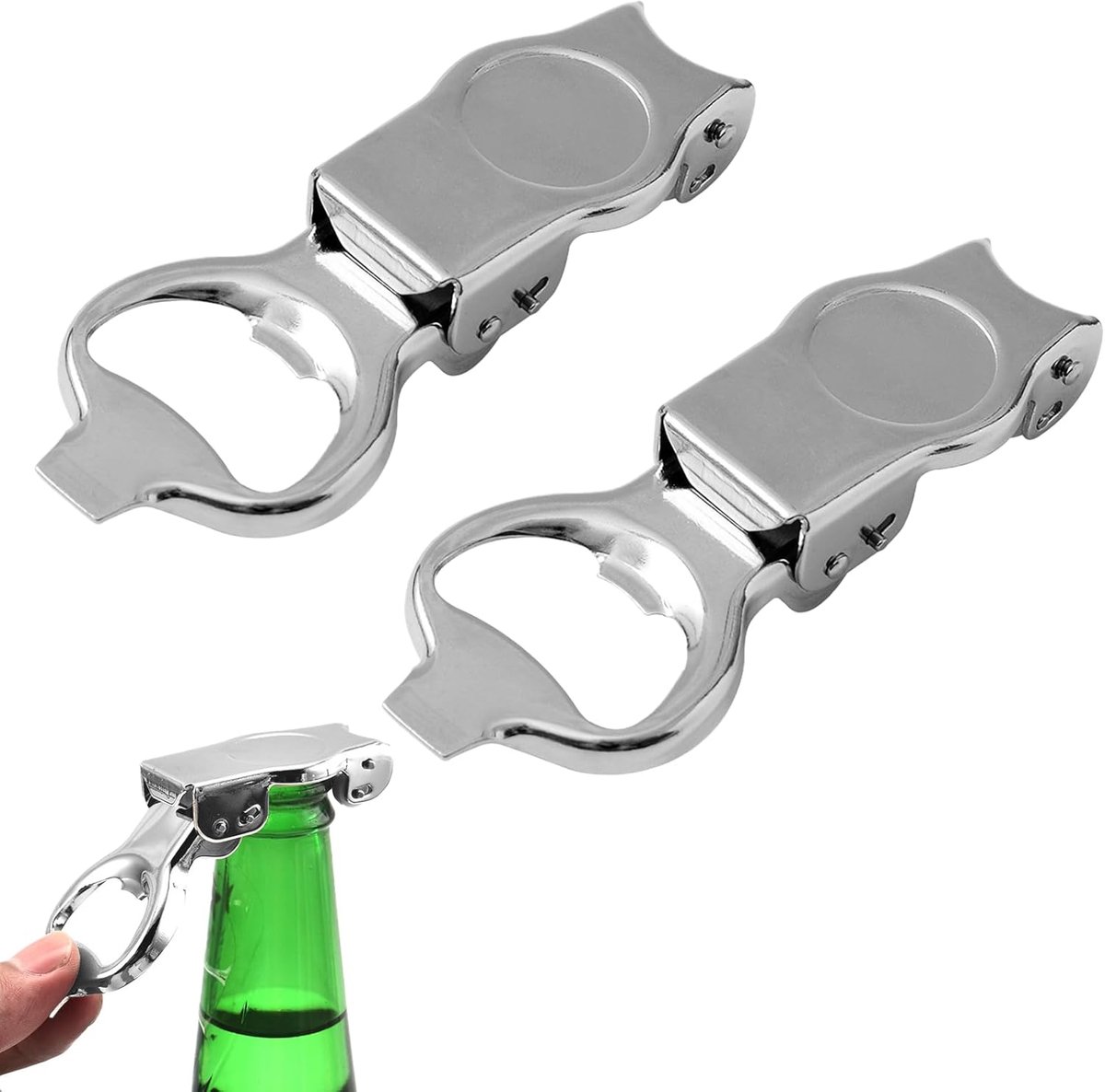 Flesopener 2 stuks - bierflessensluiting - duurzaam materiaal - ideaal voor feestjes - ShopVlot