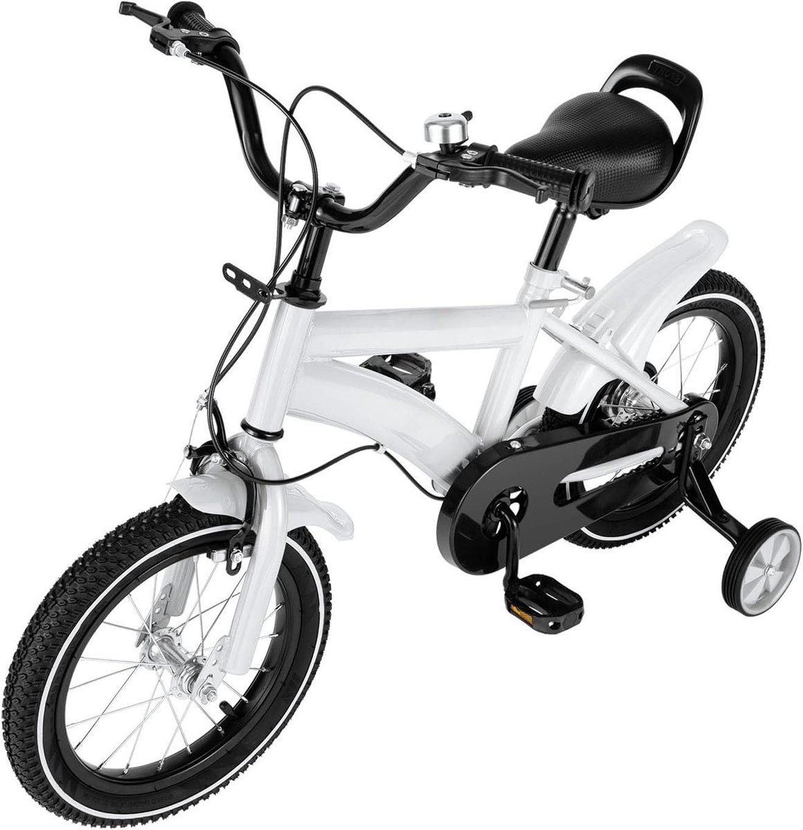 Kinderfiets 14 inch sfiets sfiets Leren Fietsen Met Stuurhulp 100-115 cm Lengte Wit