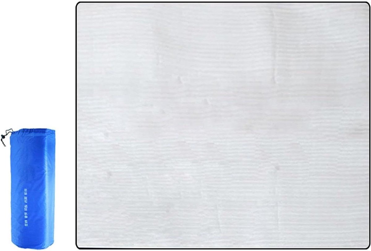 Isolerende Veldmat - Kampeerhoes Waterdicht - Buiten Beschermen - Warmte Reflecterend - 240x240cm - Aluminium