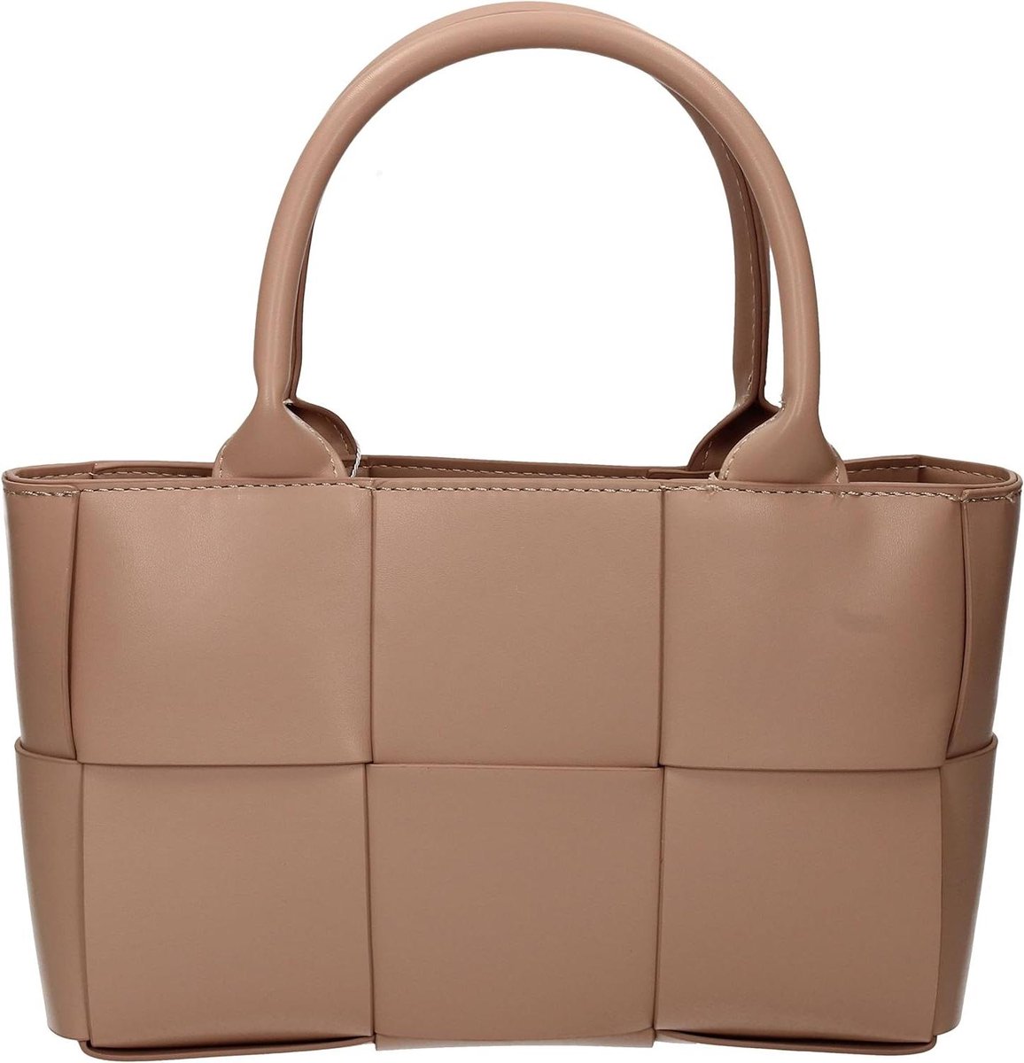 Mini Tote Tas - Handtas - Dagelijks Gebruik - Vegan Leer - 28 x 16 x 9 cm - Paars