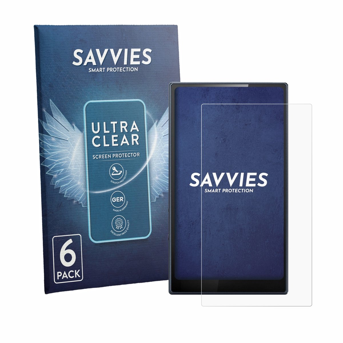 Savvies - Screenprotector voor FiiO M21 - Folie Beschermfolie transparant 6 Stuks