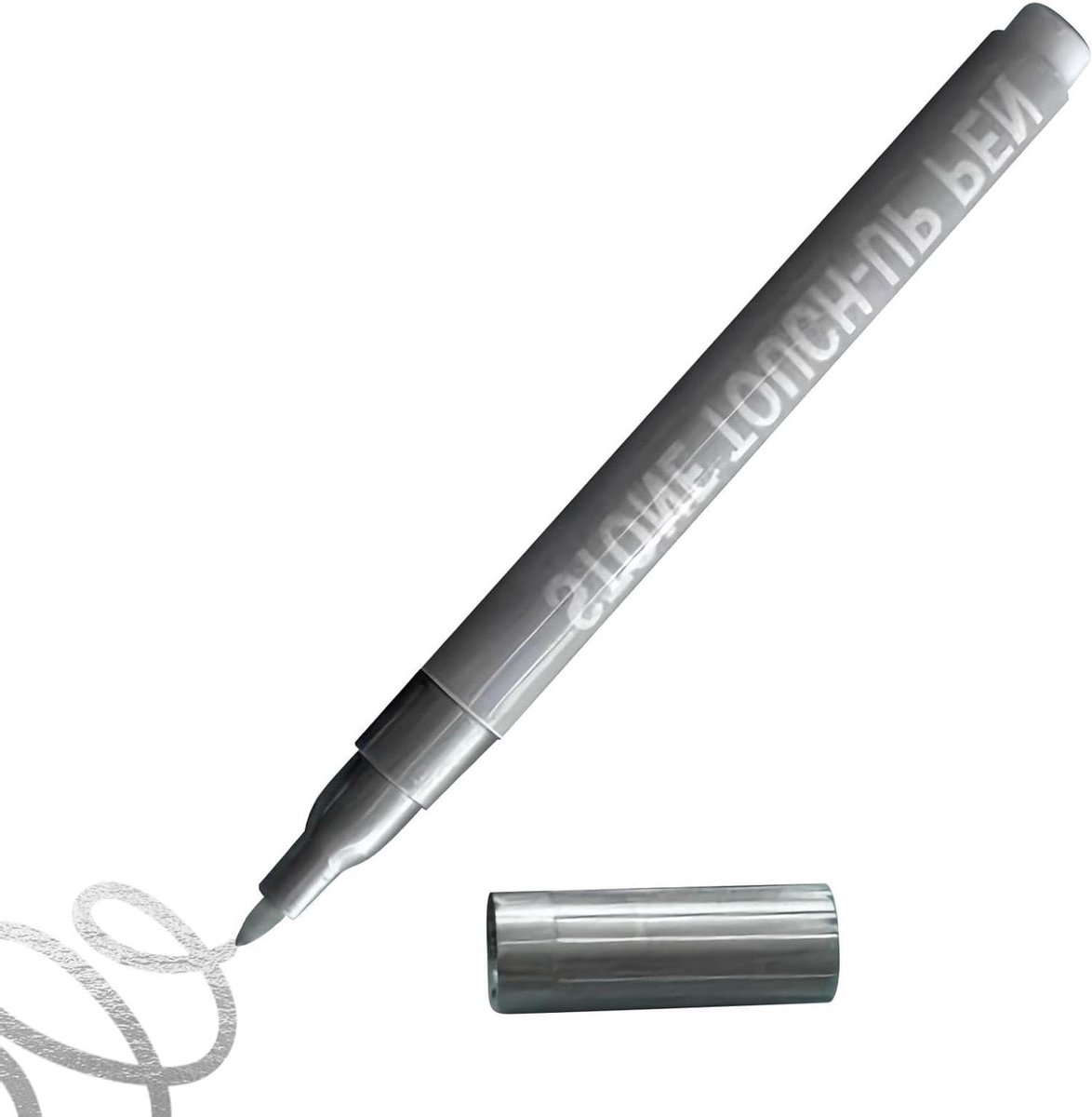 Steenreparatiepen - Herstelstift Monument - Opschriften Opfrissen - Waterdicht Sneldrogend - 16 cm - Zilver