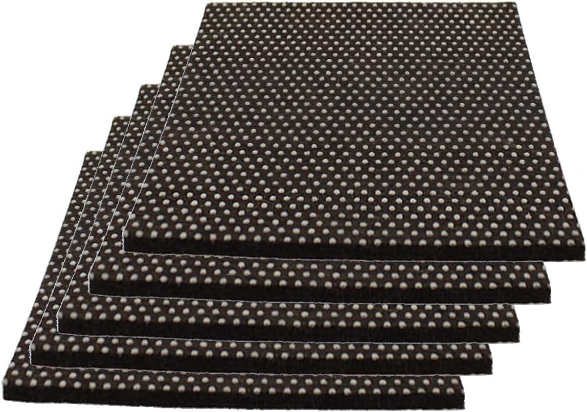 - 5 stuks antislip zelfklevende 100 x 100 mm vilten pads voor meubelpoten - vloerbescherming met hoge grip