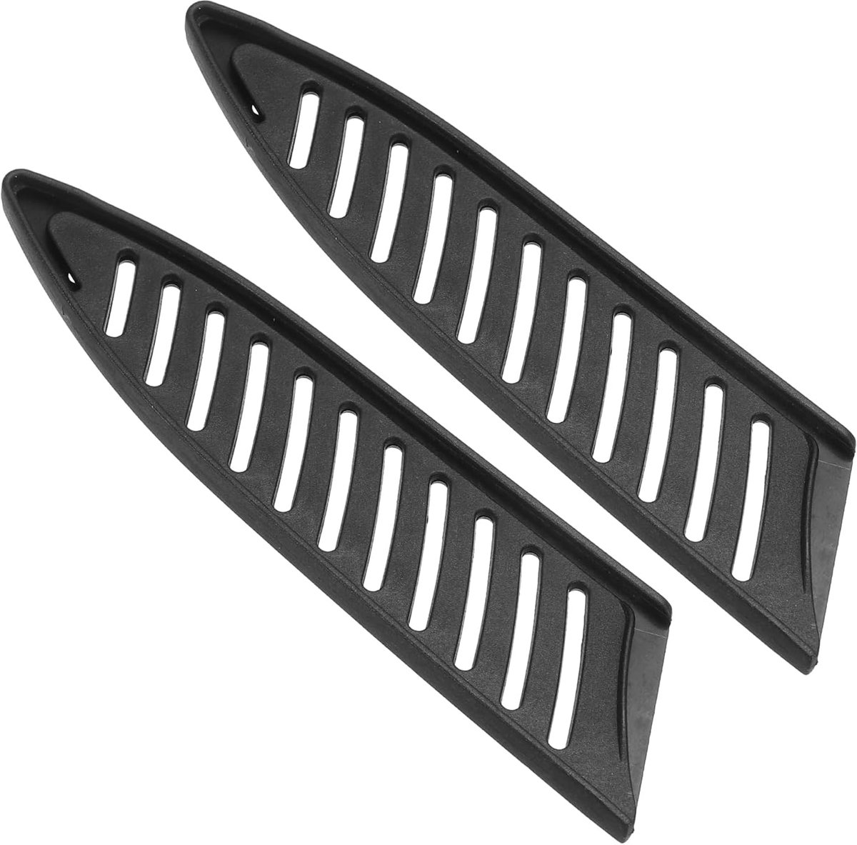 PP Veiligheidsmesafdekking voor 12,7 cm (5 inch) keramisch mes, 2 stuks, lemmetbescherming, universeel mes voor chef-koksmes, zwart