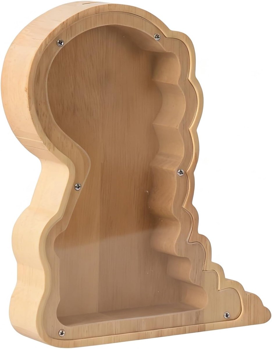Dino Spaarpot Transparant - Kindercadeau voor Jongens 6 7 8 9 10 11 Jaar Bankbiljetten Geldbox Met Leuke Dinosaurus Ontwerp