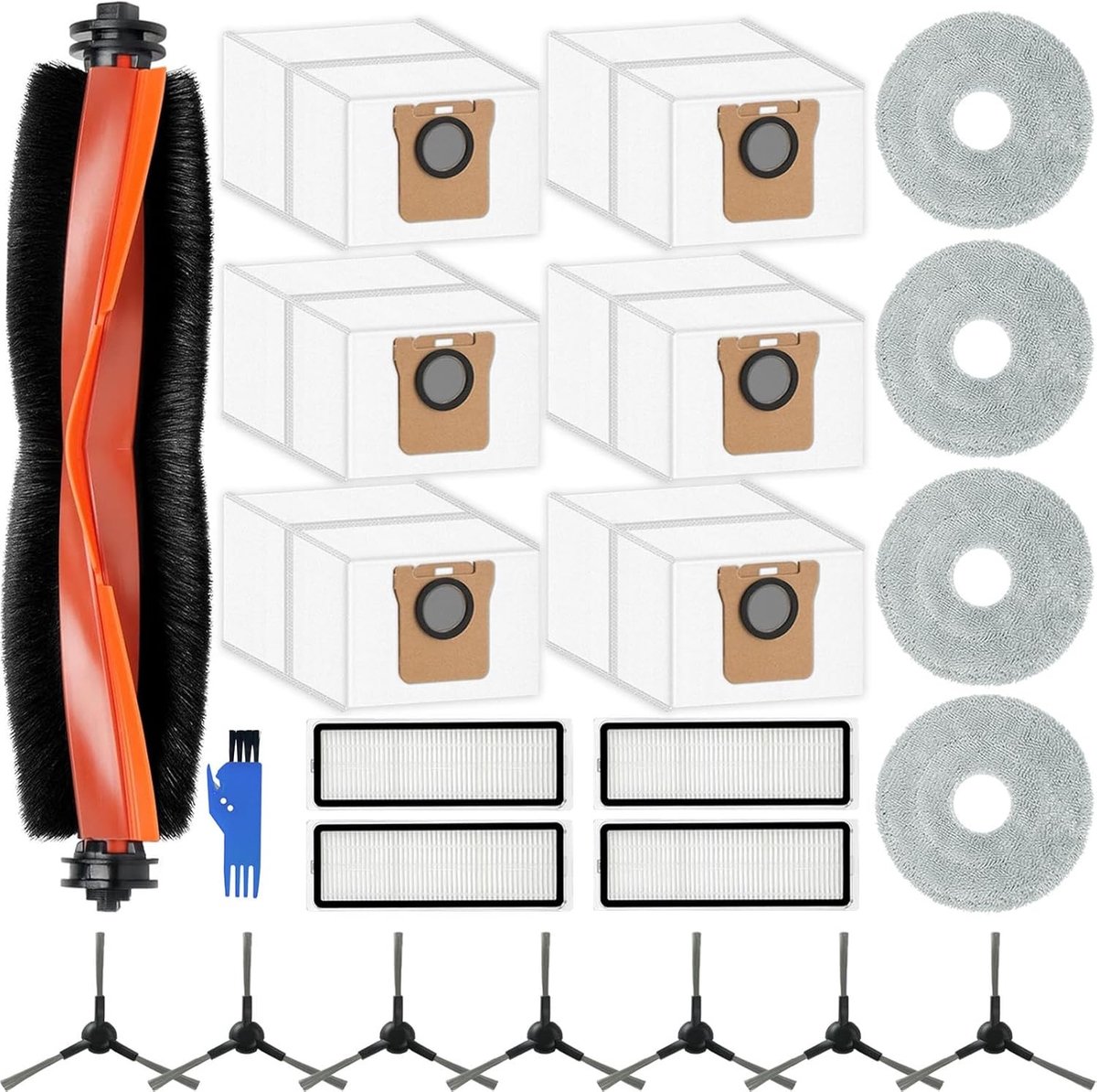 Accessoires voor Stofzuiger: Hoofdborstel, Filters, Doeken en Stofzakken - Compleet Set voor Efficiënte Reiniging en Onderhoud