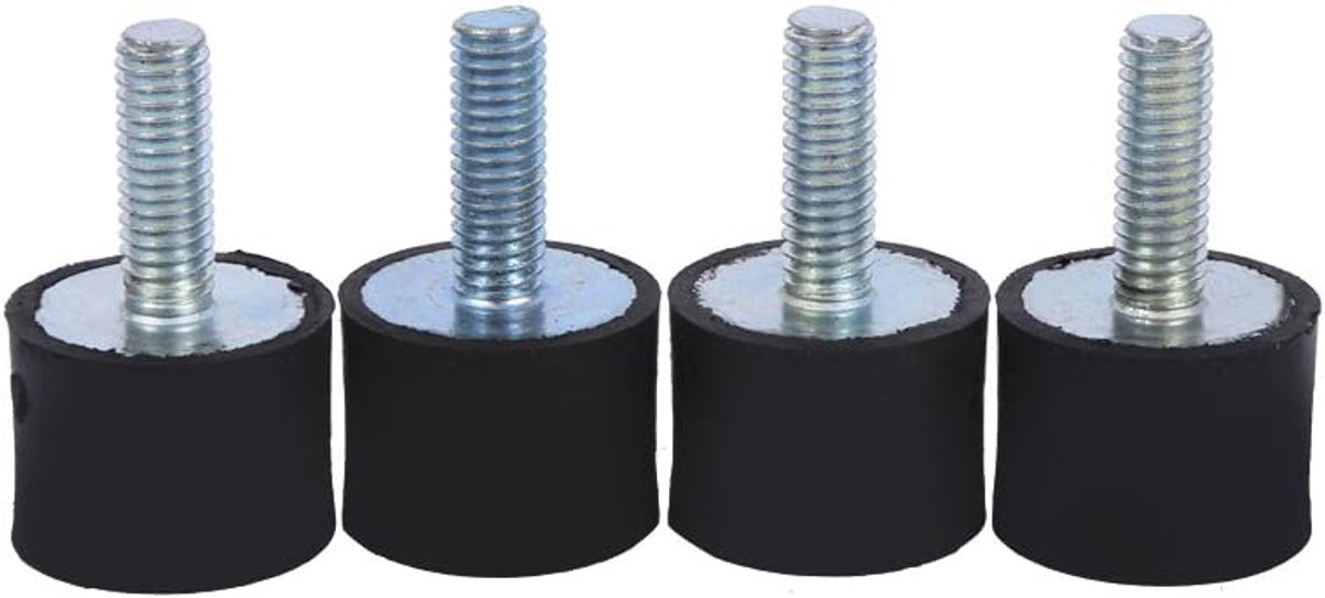 trillingsdempers 4x M8 M6 Rubberen dempers Schokdemper Spoelen Silentblock trillingsdempers (VD20 * 15 M6 * 18) geschikt voor spoelrubbers trillingsdempers