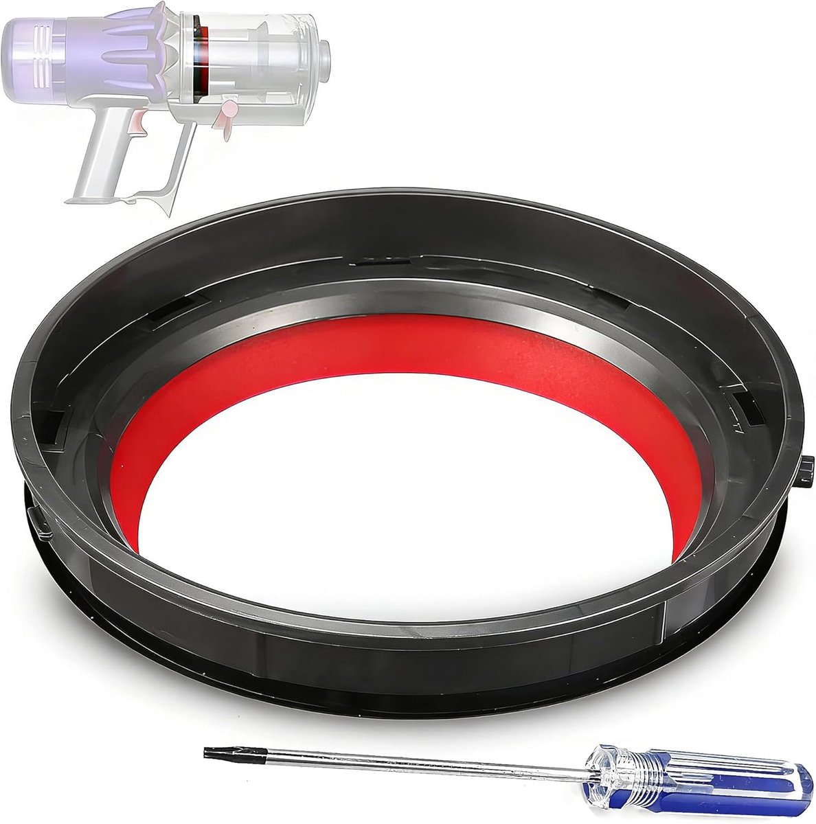 Reserveonderdelen voor Dyson V11 V15 SV17 stofreservoir, top vaste afdichtring, reservoir voor Dyson SV14 SV15 SV22 SV28 stofbeimer, reserveonderdelen, stofzuigerreparatie, accessoires