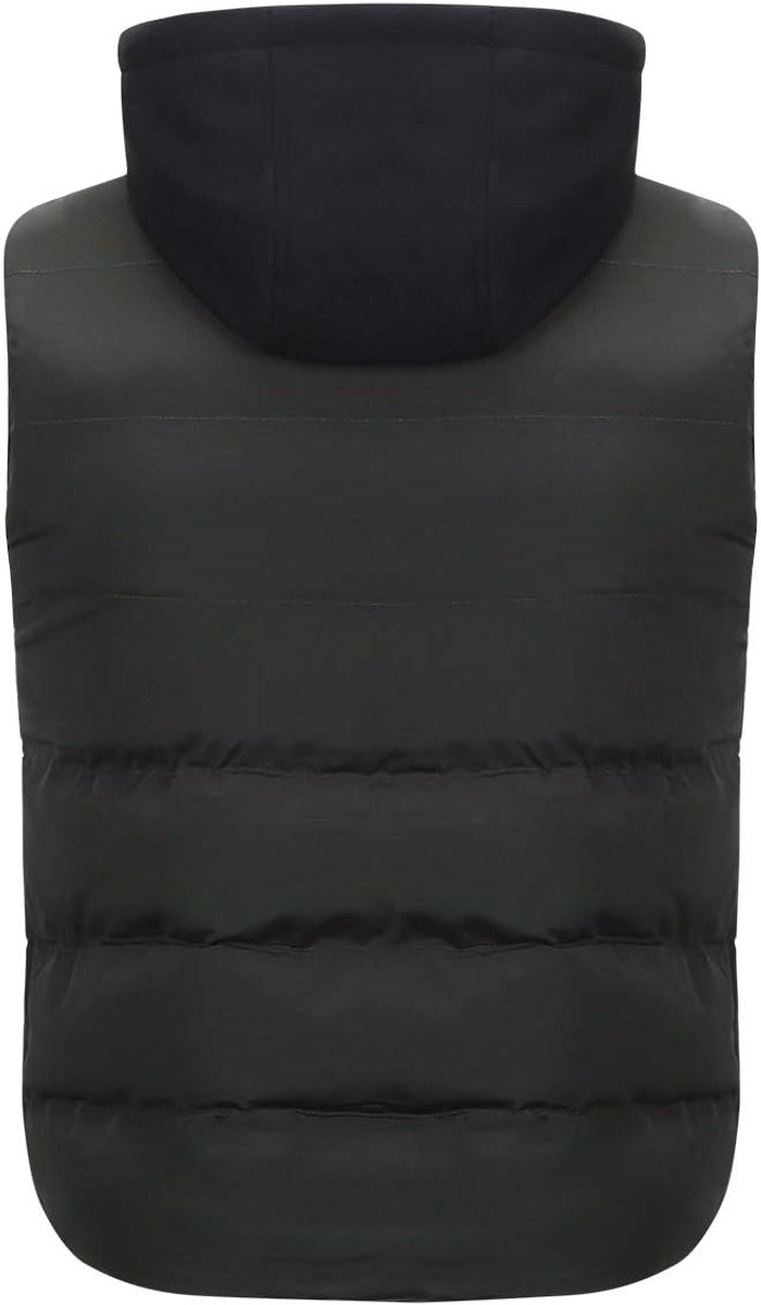Heren Hooded Gilet Casual Winter Winddicht Gewatteerde Bodywarmer Outdoor Dikke Gewatteerde Puffer Body Warmer — afbeelding 5