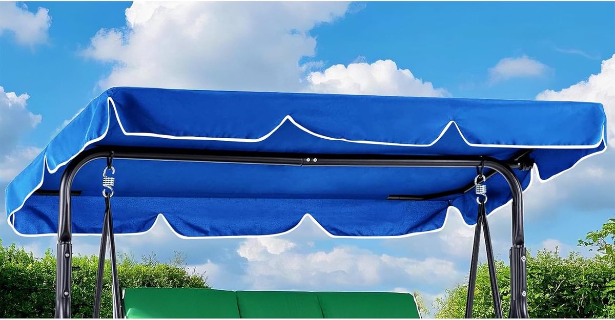 Tuinschommel dak - waterdicht - groen - bescherming tegen weersinvloeden - ShopVlot