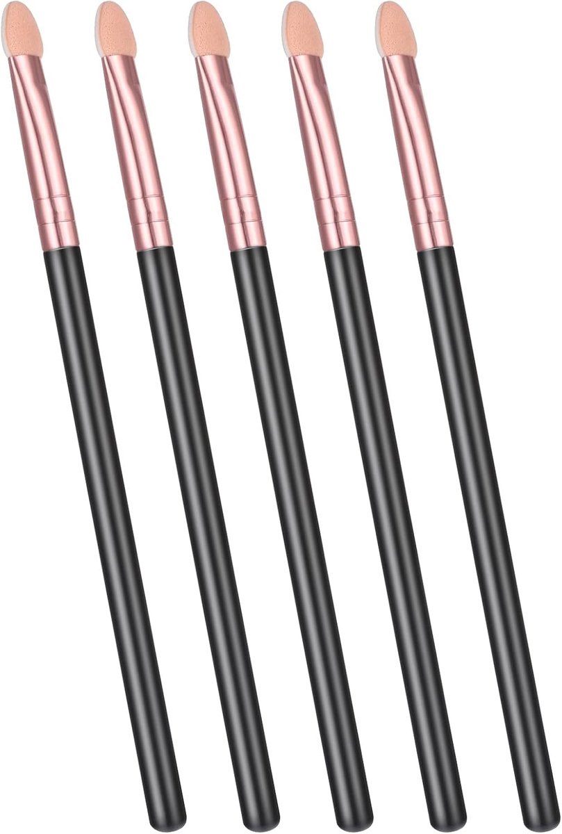 Makeup kwasten set 5-delig - rosegoud - zachte applicators - perfecte oogschaduw applicatie - ShopVlot