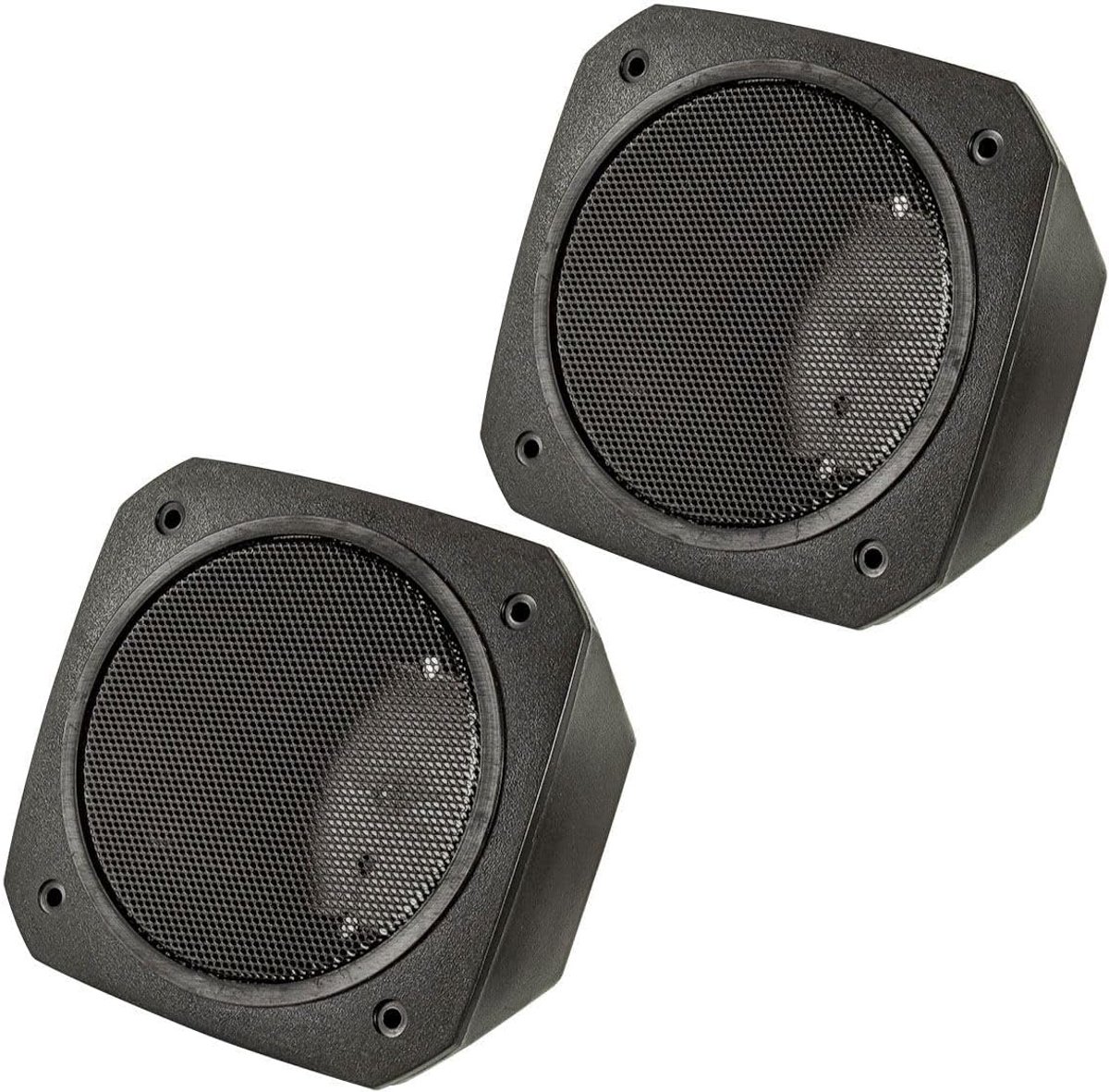 tomzz Audio 2800-017 opbouw luidspreker behuizing voor 100x100 mm DIN luidsprekers, retro, auto, boot, vrachtwagen, bouwmachines