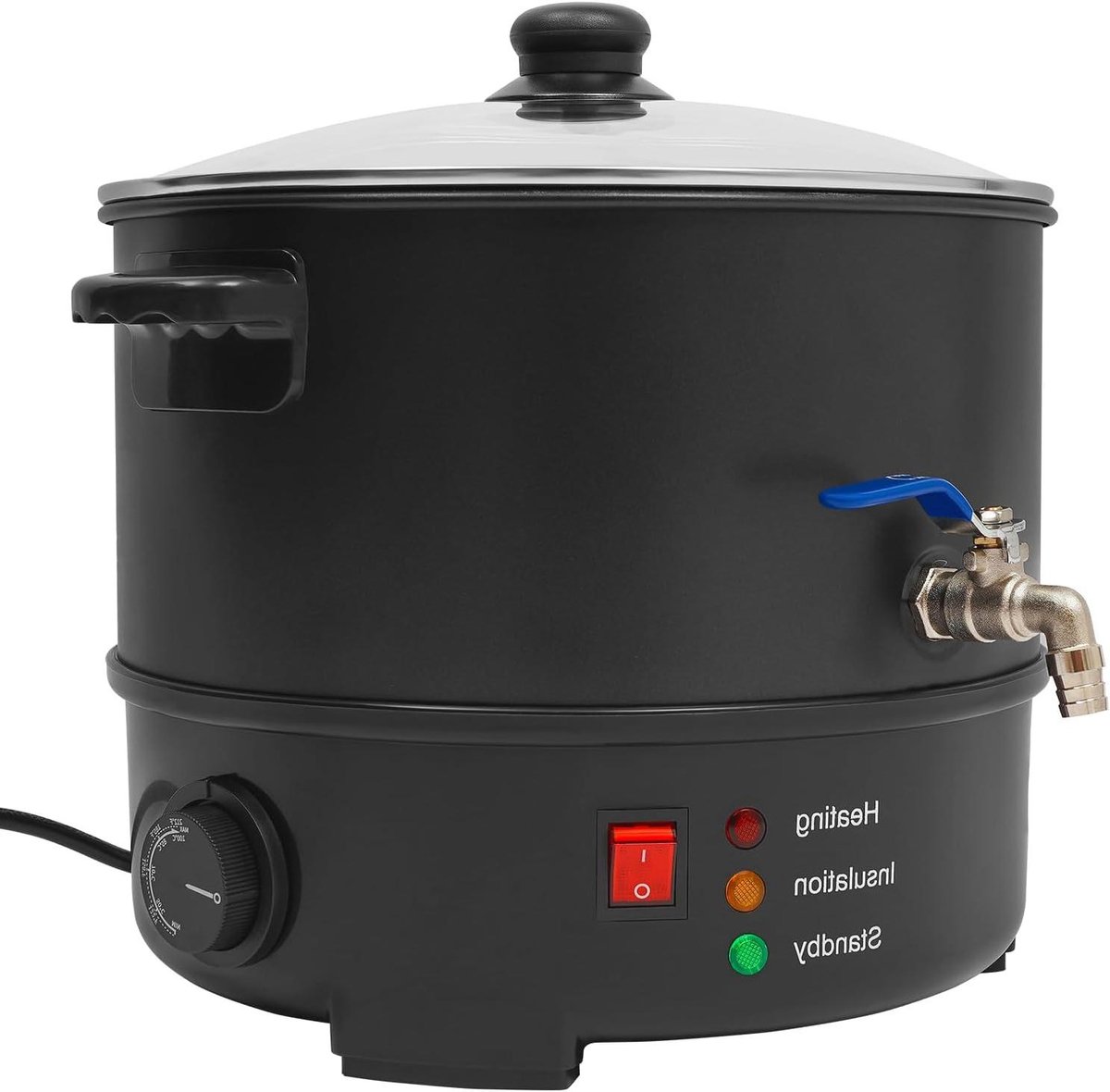 Wasmeltpot - Kaarsenmaker Set - Kaarsen Maken - Snel Smeltend - 8 Liter - Zwart