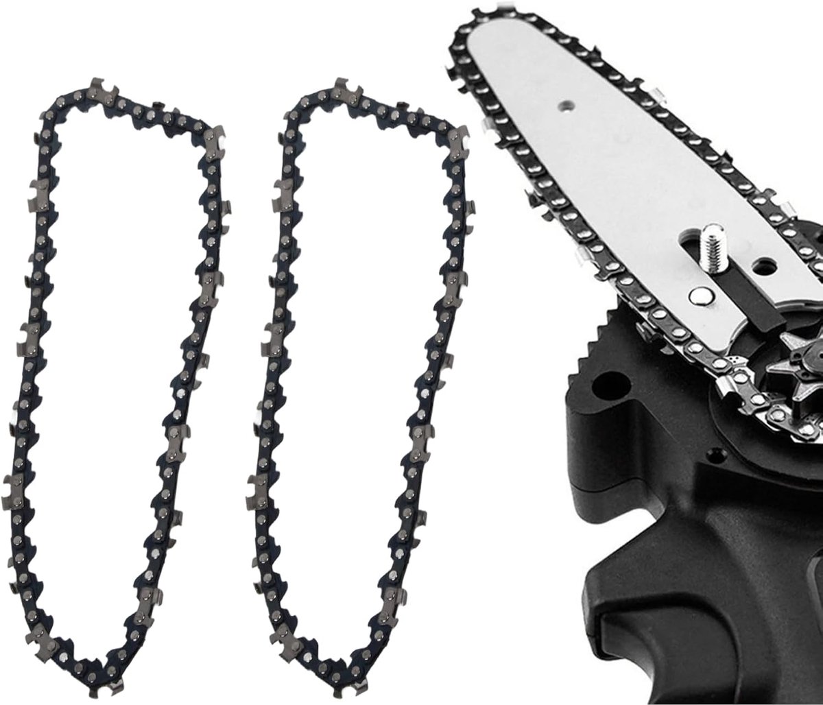 Zaagkettingen, kettingzaag, reserveketting voor alle 6 inch accu mini kettingzagen, zwarte kettingzaagketting, accu-kettingzagen, ketting met 36