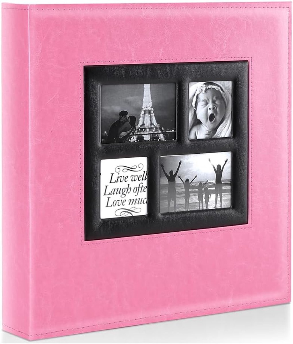 Fotoalbum 10 x 15 cm - Extra groot XXL leer - Voor 1000 foto's - Elegant en duurzaam - ShopVlot