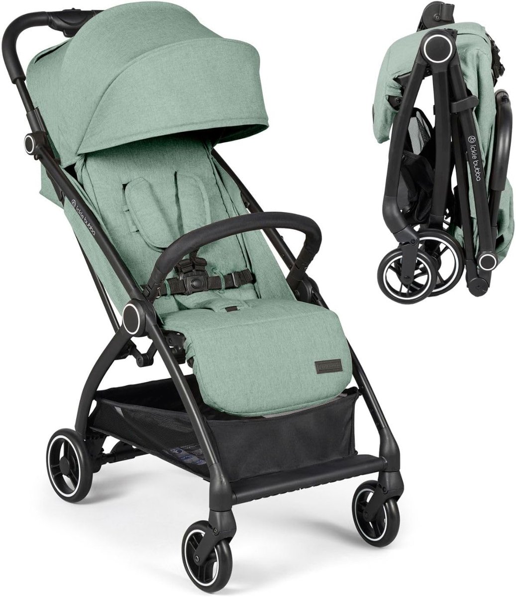 SnelShoppen - Lichtgewicht Autofold Kinderwagen - Van Geboorte tot 22 kg, Verstelbare Rugleuning, Automatisch Vouwmechanisme, UPF 50+ Zonnekap, Ruime