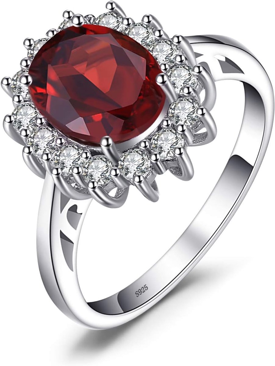 Prinses Diana Kate Middleton Edelsteen Smaragd Saffier Topaas Amethist Citrien Granaat Peridot Robijn Ringen, Verlovingsring Belofte Ring Zilver 925 Dames Sieraden Roségoud Goud
