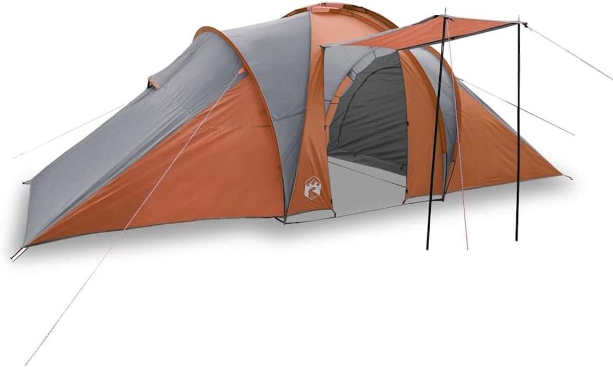Koepeltent 6 personen - Familietent Kampeertent - Kamperen en outdoor - Waterdicht met zonnedak