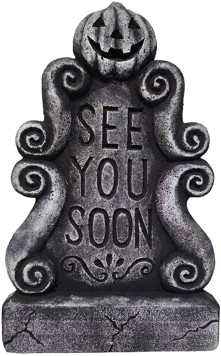 Clayre & Eef Halloween decoratie Overig Wit Kunststof Herfst decoratie