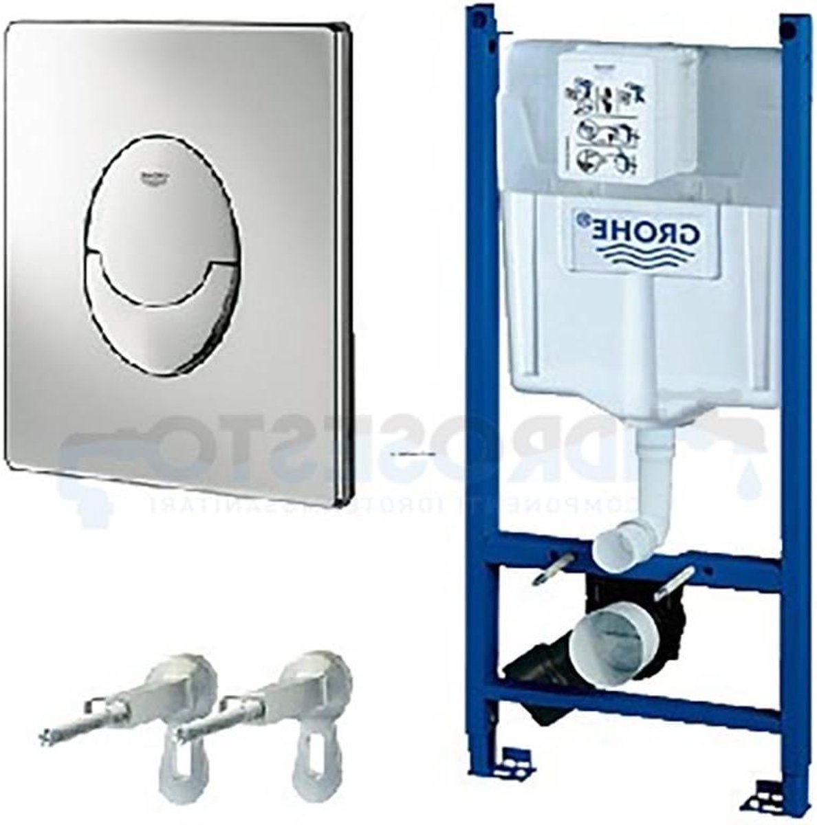 WC Reservoir - Toilet Tank - Badkamer Installatie - Snel Installatie - 3-6 Liter - Zilver