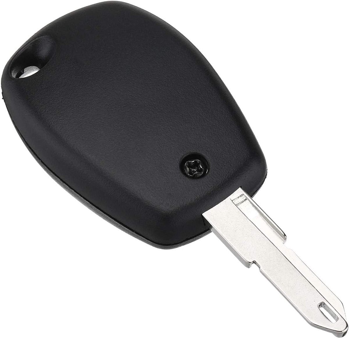SnelShoppen - 3 Knoppen Autosleutel Hoesje met Ongeknipte Sleutel voor Nissan Primastar - Zwart - Perfecte Vervanging - Duurzaam en Gemakkelijk in Geb