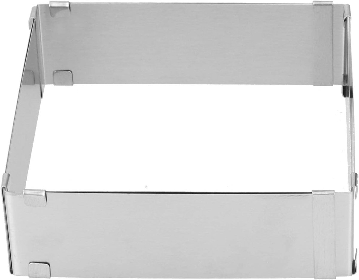 Cakevorm verstelbaar 16-28cm - RVS bakring - Mousse cake mal - Ideaal voor desserts - SnelShoppen