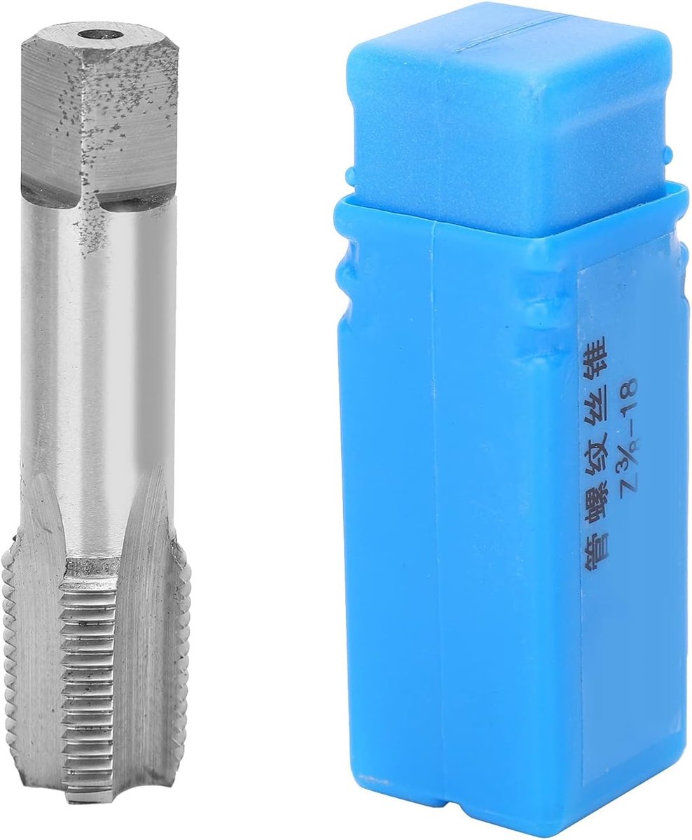 SnelShoppen - 18 Tanden Tap - Hoogwaardige HSS H2 3/8 Inch Draad Tap voor RVS, Gietijzer en Staal - Ideaal voor Professionele en Doe-Het-Zelf Klussen