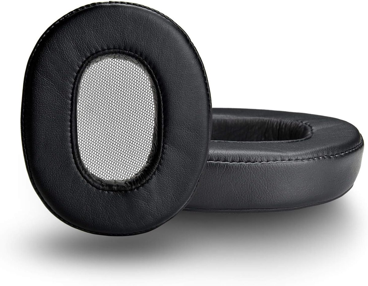 Oorkussens vervangend - zwart - memory foam en PU leer - maximaal comfort voor Sony MDR-1A - ShopVlot