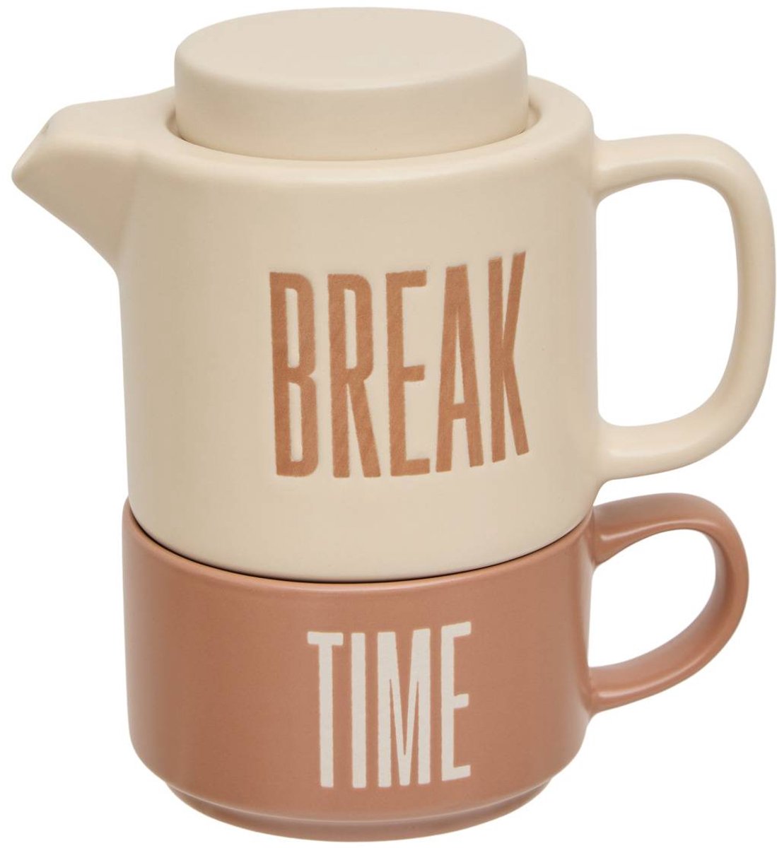 Théière Break Time 450ml beige