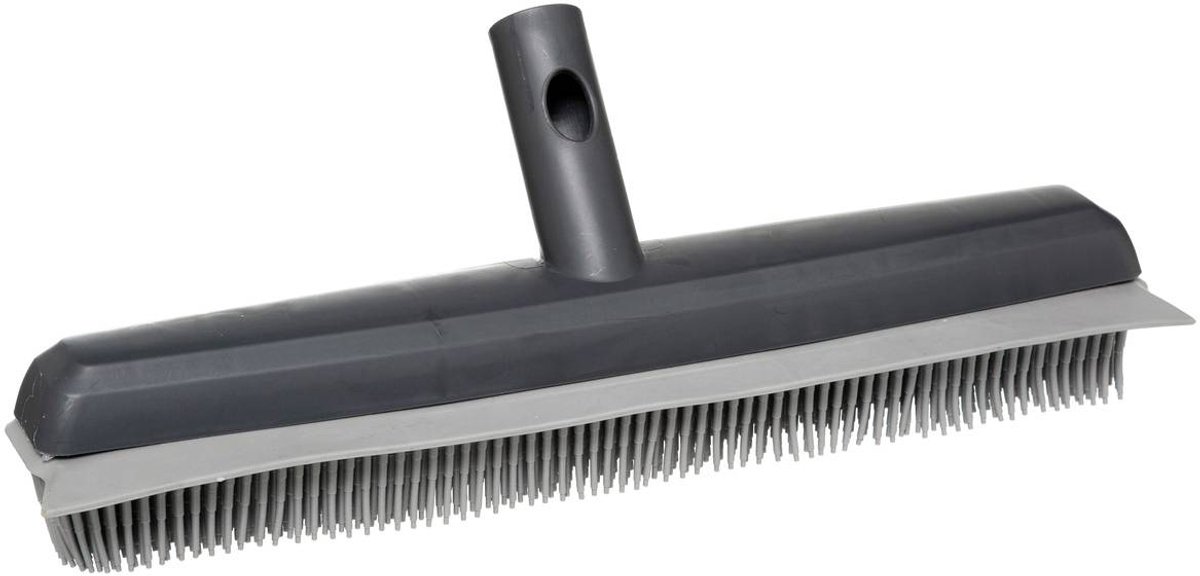 Click & Clean rubberen bezemkopFive® - Grijs - Verstelbaar