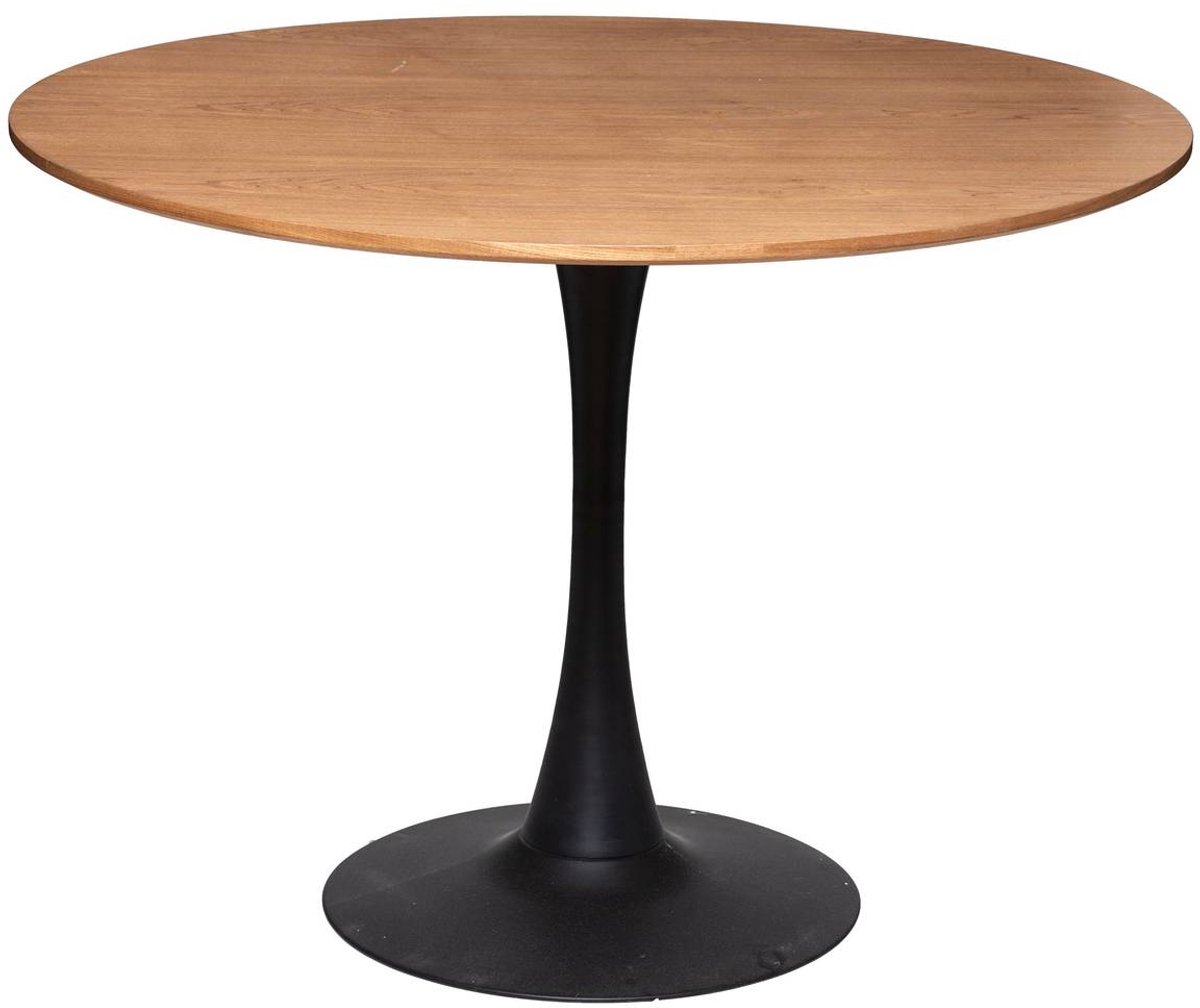 Atmosphera Créateur d'intérieur® Ronde eettafel voor 4 personen met eikenfineer blad ELIAS Multicolore