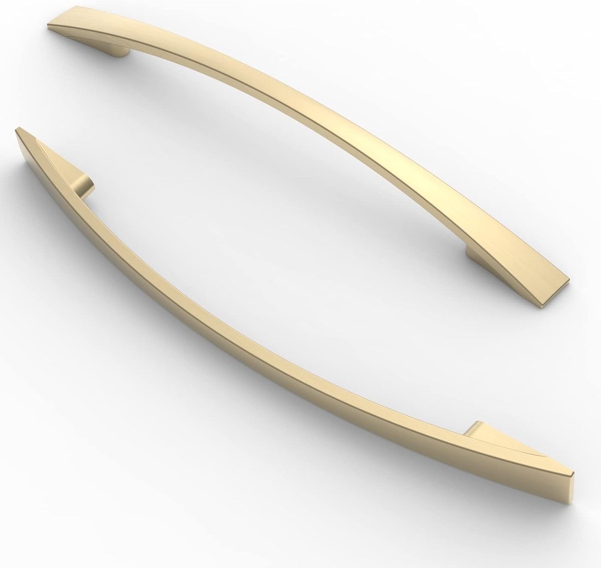 5-delige Meubelhandgrepen, 160mm Center tot Center, Geborsteld Messing, Zinklegering, Kastgrepen voor Keuken en Badkamer