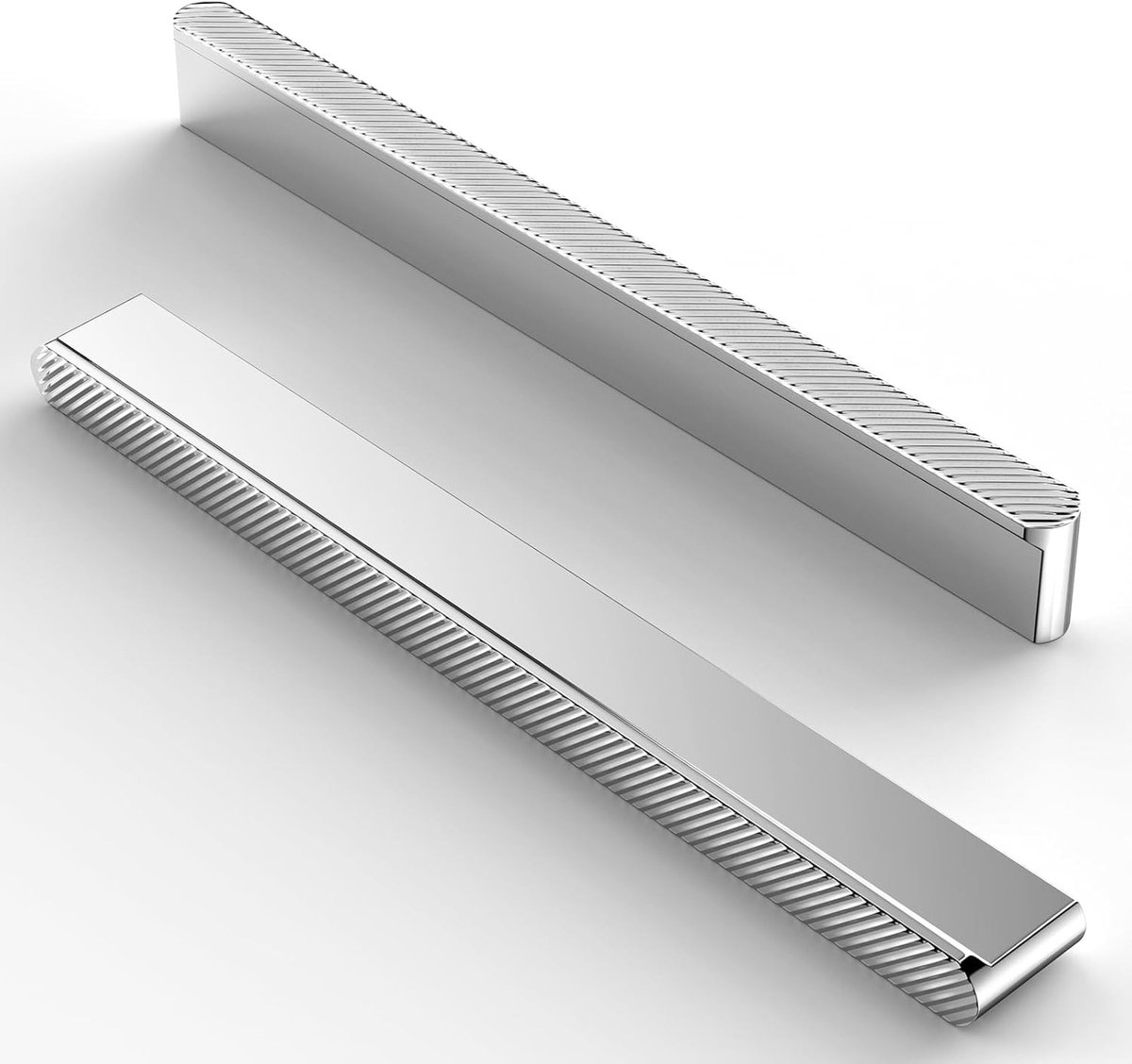 10 Stuks Meubelgrepen, Gegraveerde Kastgrepen, 160mm Gatafstand, Keuken- en Ladegrepen, Chroom Afwerking