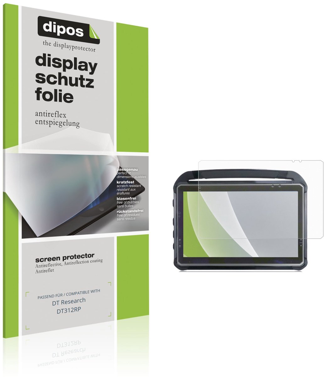 dipos – 2x Matte Beschermfolie geschikt voor DT Research DT312RP | Krasbestendige & antireflecterende Screenprotector Ultra-Thin