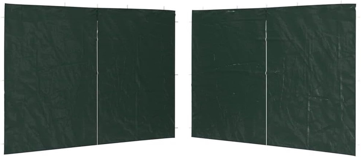 Partytent Zijwanden - Tent Wanden - Buiten Bescherming - Met Ritssluiting - 300 x 195 cm - Groen