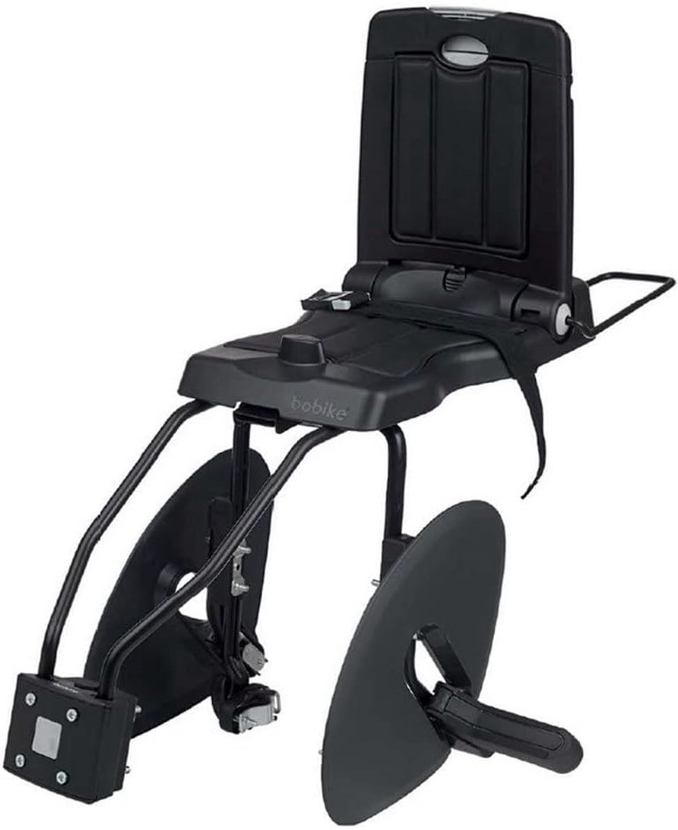 SnelShoppen - Kinderen Achterzitje Classic Junior Plus 32x25x38 cm Zwart - Fietsstoeltje voor Kinderen 6-10 Jaar - Verstelbare Voetsteunen - Praktisch